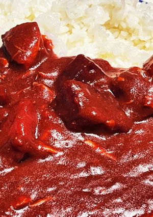 見た目辛いのに辛くない！レッドカレー-レシピのメイン写真