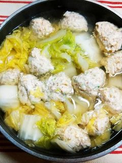 鶏だんご鍋-レシピのメイン写真