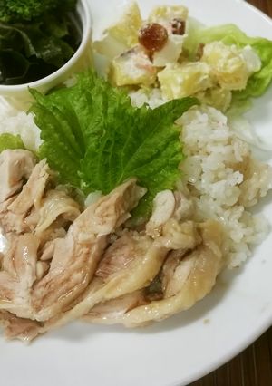 炊飯器で簡単☆カオマンガイ～海南鶏飯～-レシピのメイン写真