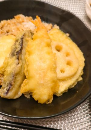簡単！肉そぼろ寿司の天ぷらのせ-レシピのメイン写真