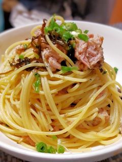 ツナ缶と塩昆布の無限和風パスタ-レシピのメイン写真