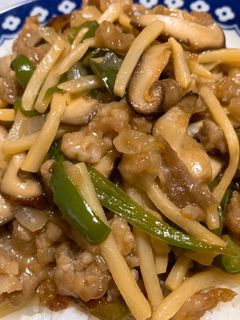 ルースー飯【青椒肉絲の餡かけご飯】-レシピのメイン写真