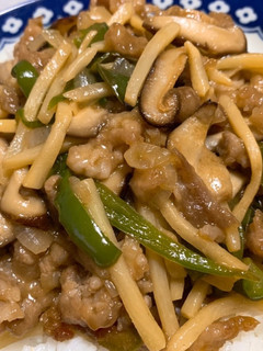 ルースー飯【青椒肉絲の餡かけご飯】-レシピのメイン写真