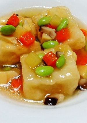 自家製♡揚げ豆腐の野菜あんかけ-レシピのメイン写真