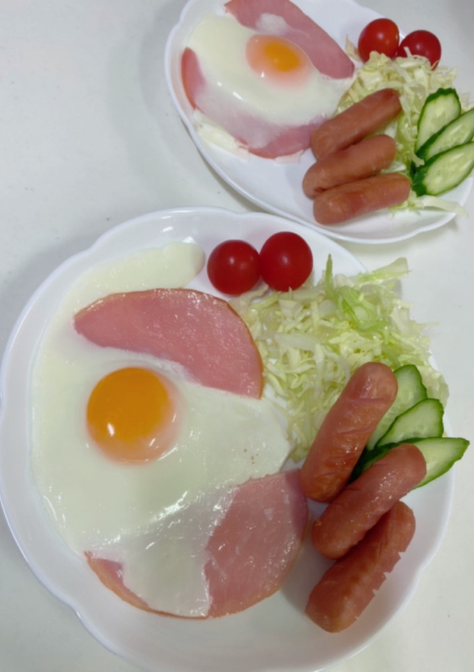 我が家のハムエッグ！！!焼き方！-レシピのメイン写真