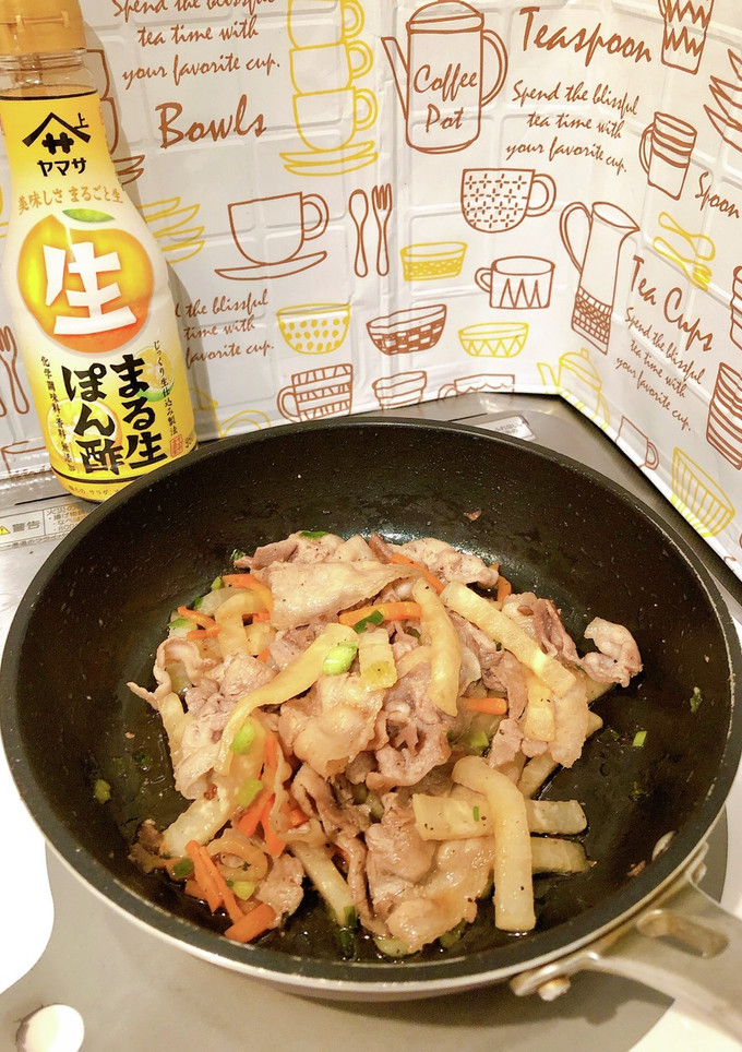 豚バラと大根の ゆずぽんさっぱり炒め-レシピのメイン写真