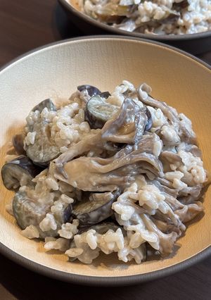 なすと舞茸のヨーグルト和えごはん-レシピのメイン写真