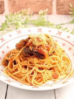 簡単!パスタ☆茄子アラビアータ-レシピのメイン写真