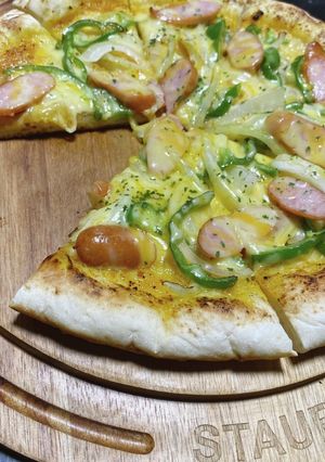 カレー味のピザ ★KALDI-レシピのメイン写真
