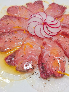 簡単おもてなし!鰤のカルパッチョ柚子風味-レシピのメイン写真