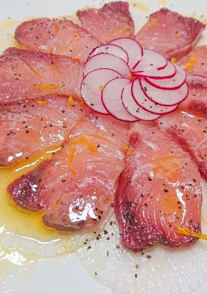簡単おもてなし！鰤のカルパッチョ柚子風味-レシピのメイン写真