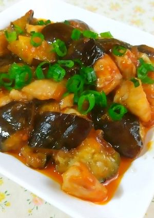 鶏肉とナスのチリソース炒め☆トリチリ-レシピのメイン写真