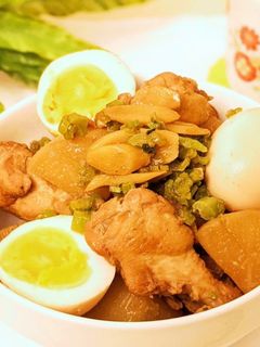 大根と骨付き鶏肉の煮付け-レシピのメイン写真