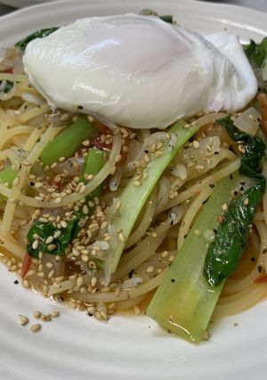 じゃことトマトと小松菜のパスタ-レシピのメイン写真