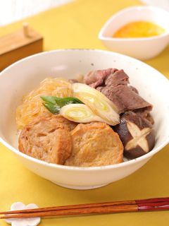 味しみ油麩牛すき丼-レシピのメイン写真
