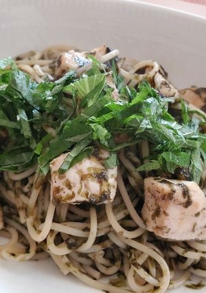 メカジキの海苔パスタ☆バター醤油味-レシピのメイン写真