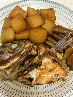 鯛のアラの煮付け★冬のこってりツヤ感-レシピのメイン写真