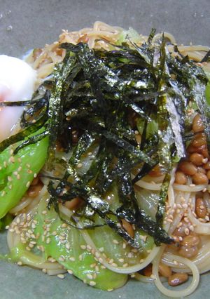 簡単！主婦ランチ☆納豆パスタ-レシピのメイン写真