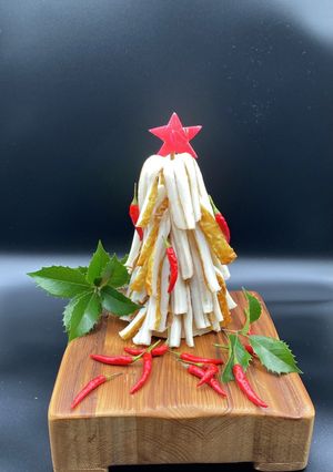 ★食べられるクリスマスツリーちくわツリ〜-レシピのメイン写真