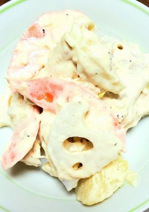 美味！シャキシャキ蓮根のツナマヨサラダ-レシピのメイン写真