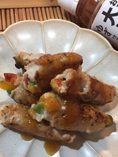 豚肉パプリカ巻き♪おろし大根ゆず仕立て-レシピのメイン写真