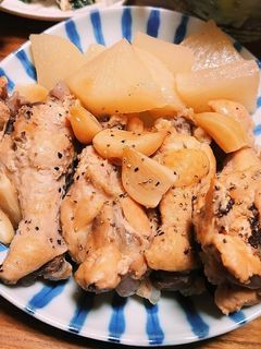 やわらかい!手羽元のさっぱりにんにく煮-レシピのメイン写真