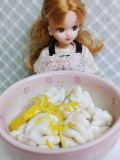 リカちゃん♡柚子皮真だら白子(ポン酢で)-レシピのメイン写真