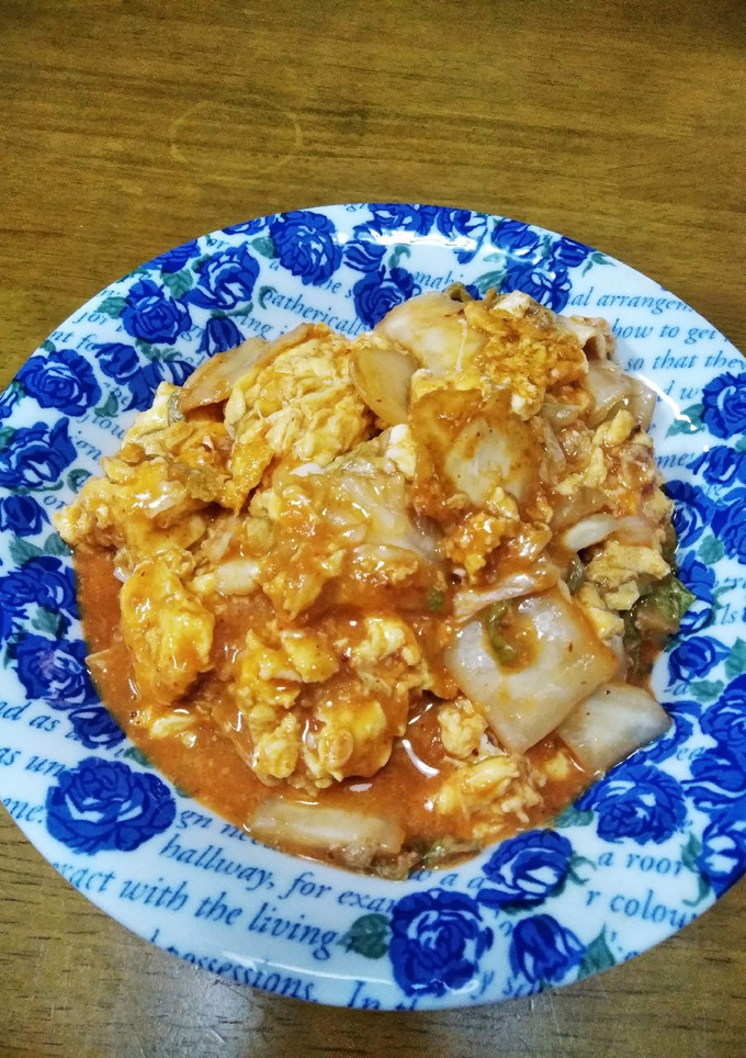 梨湖の超簡単時短！キムチ卵-レシピのメイン写真
