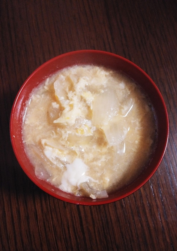 簡単☆かき玉とたまねぎの味噌汁☆-レシピのメイン写真
