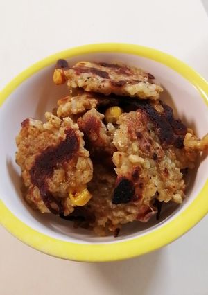 ご飯のパリパリ焼き　カレー味-レシピのメイン写真