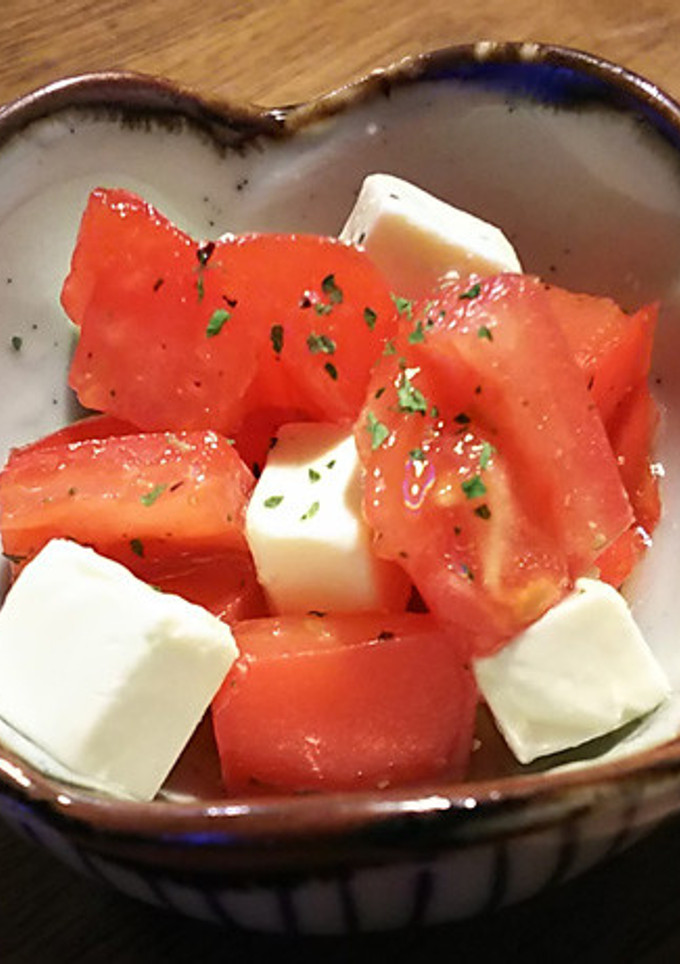 トマトとクリームチーズのカプレーゼ風-レシピのメイン写真