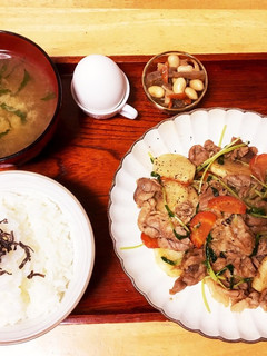 長芋と豚肉のオイスター炒め-レシピのメイン写真