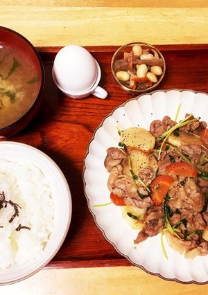長芋と豚肉のオイスター炒め-レシピのメイン写真
