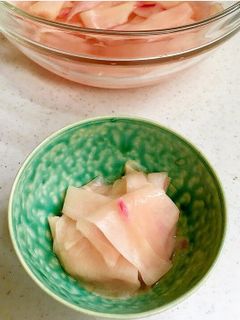 ★レンジで3分ガリの作り方 新生姜甘酢漬-レシピのメイン写真