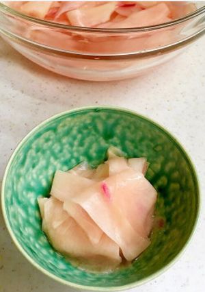 ★レンジで3分ガリの作り方 新生姜甘酢漬-レシピのメイン写真