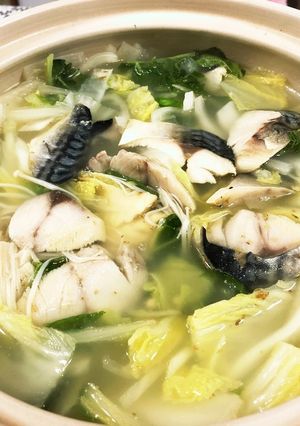塩サバと白菜の鍋-レシピのメイン写真