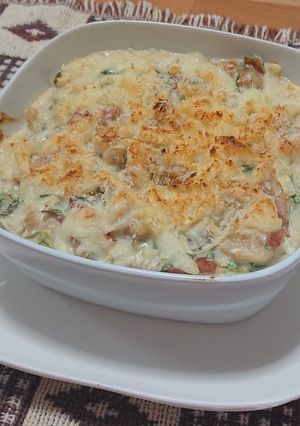 ワンポットで☆ひっぽのへそ大根グラタン-レシピのメイン写真