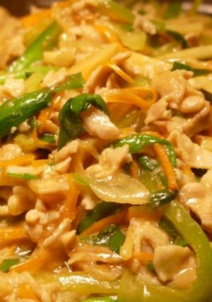 【豚肉と細切り野菜炒め】チンジャオロース-レシピのメイン写真