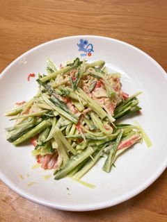 日本酒に♩カニカマ胡瓜のわさびマヨ和え-レシピのメイン写真