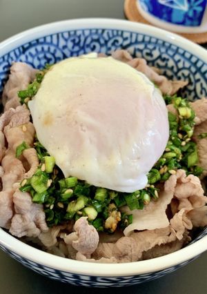 ニラたれ豚しゃぶ丼-レシピのメイン写真