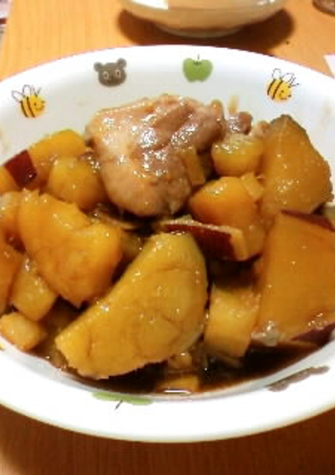 さつまいもと鶏肉の甘辛煮-レシピのメイン写真