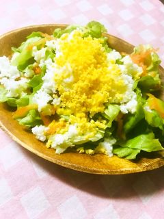みかんドレッシングでいただくミモザサラダ-レシピのメイン写真