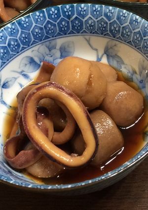 冷凍里芋で簡単!里芋とイカの煮物-レシピのメイン写真