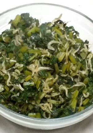 じゃこと大根葉のにんにく醤油炒め-レシピのメイン写真