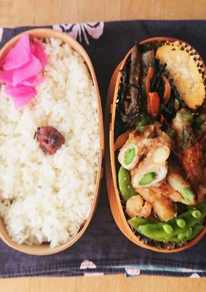 お弁当★アスパラとモッツァレラの肉巻き-レシピのメイン写真