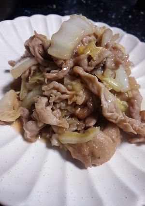 ヘビロテ☆豚こまと白菜のうまだれ炒め-レシピのメイン写真