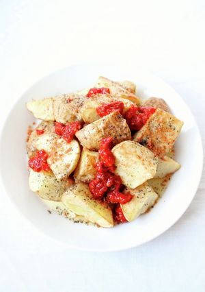 美味！グリルポテトで【ハリッサポテト】-レシピのメイン写真