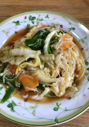 余った野菜で　和風あんかけそうめん-レシピのメイン写真