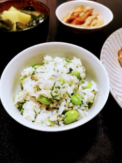 簡単菜飯!水菜の混ぜご飯-レシピのメイン写真