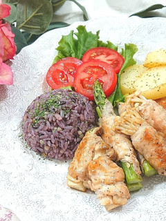 【簡単】アスパラときのこの肉巻き☆-レシピのメイン写真